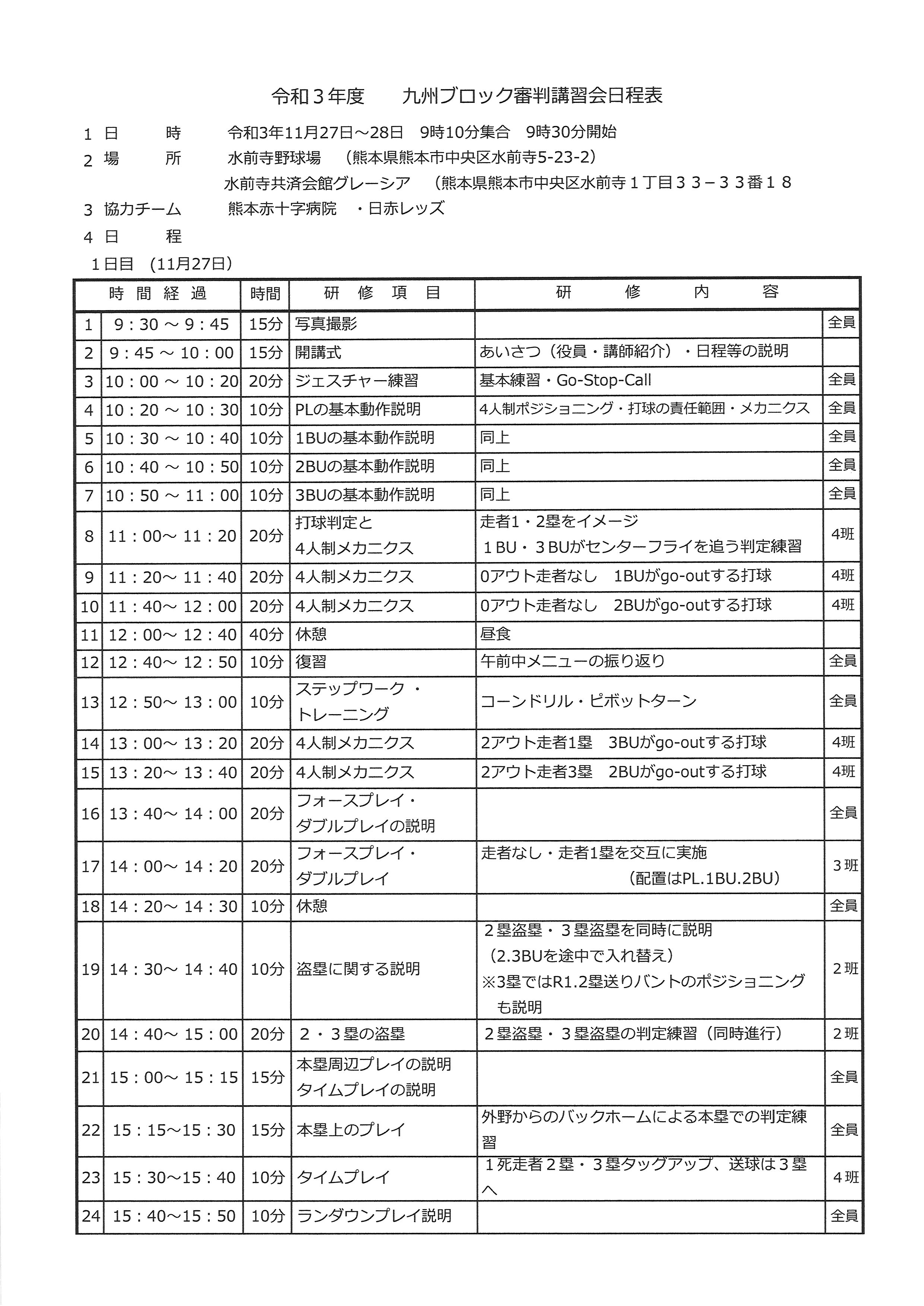 審判講習会1日目